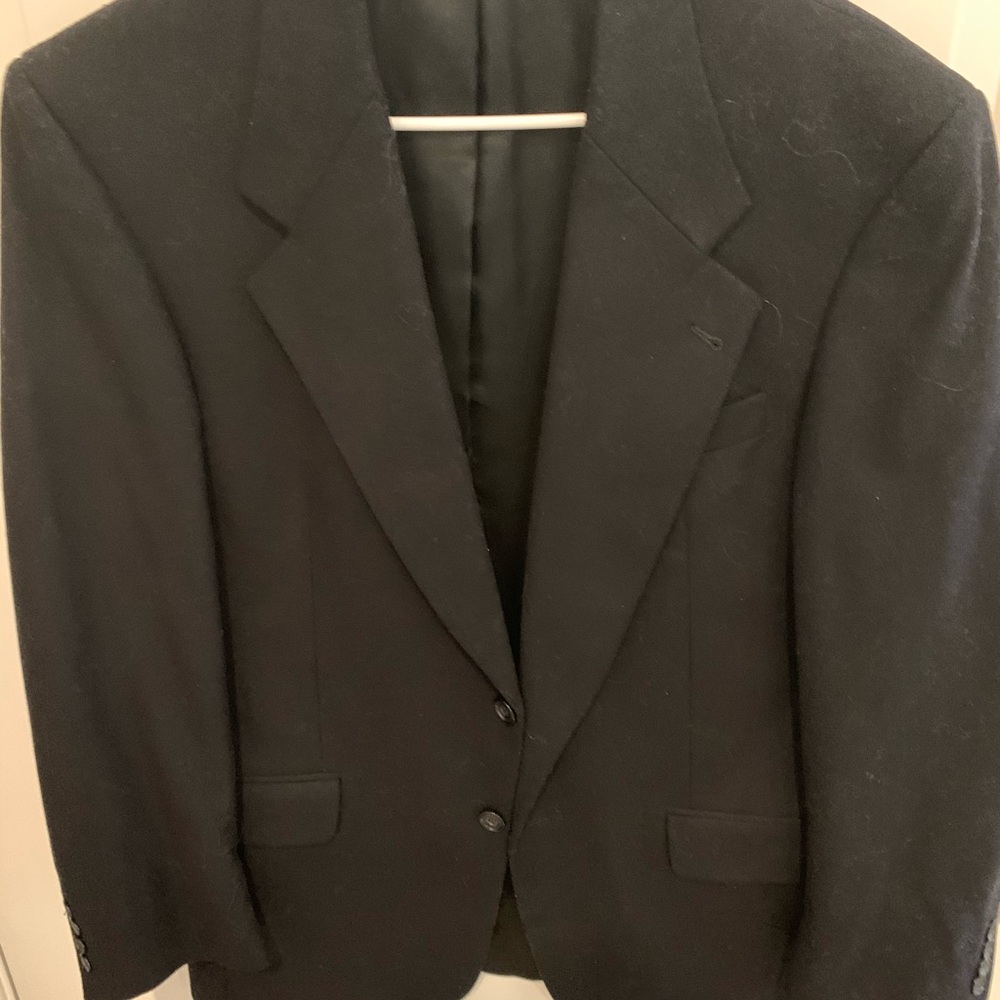 Men’s sport coat. Size 40R cashmere black - Picture 2 of 7